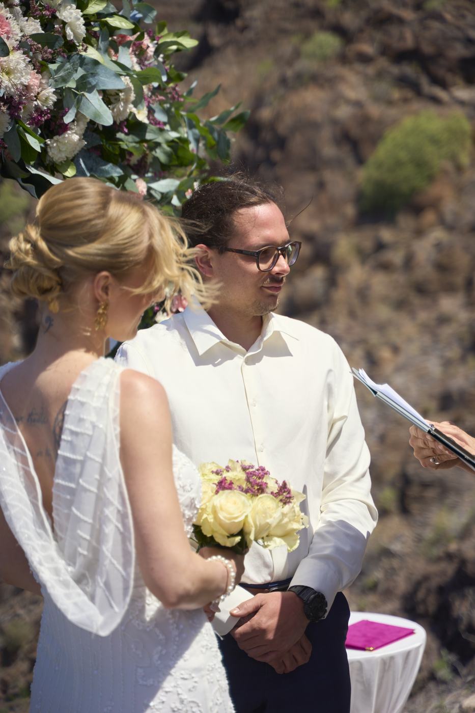 Simboliska kāzu ceremonija Tenerifē